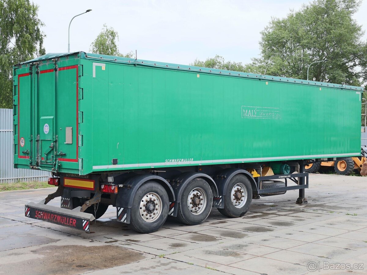 Schwarzmüller KIS 3/E, HLINÍKOVÝ, 50 CBM, 39 TUN, NÁPRAVY BP - 4