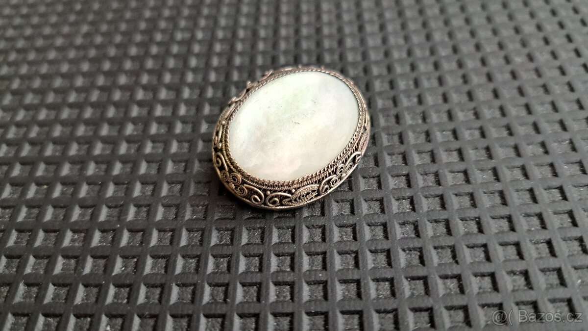 Starožitné stříbrné brože - 4