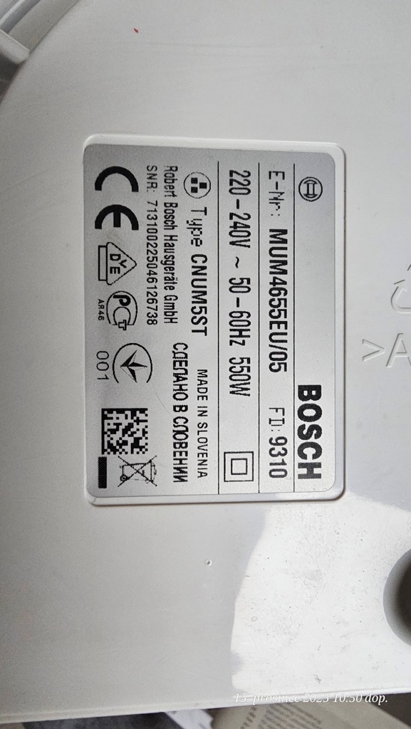 Kuchyňský robot BOSCH - 4