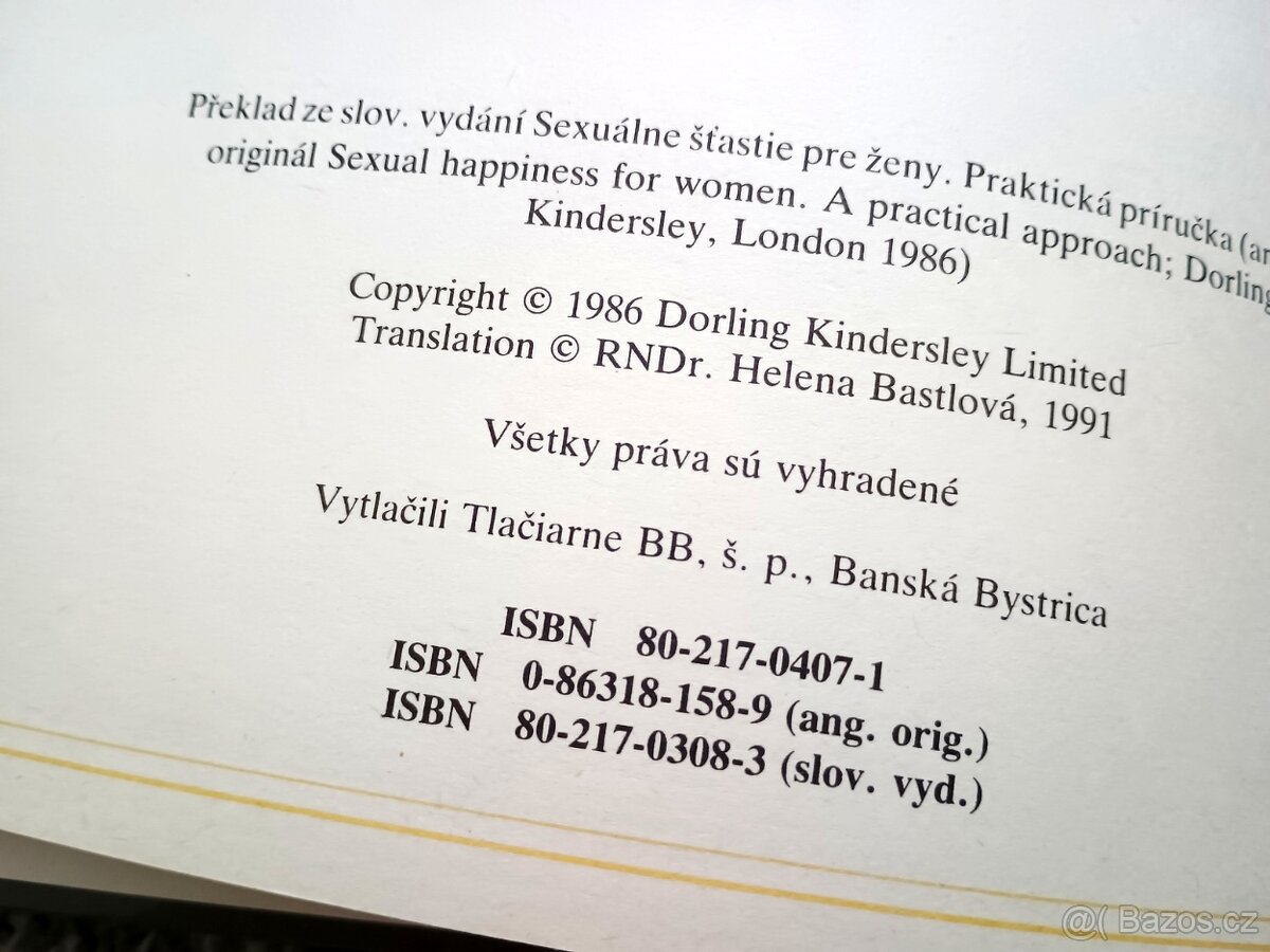 Dvě knihy intimní téma, praktická příručka, 1991 - 4