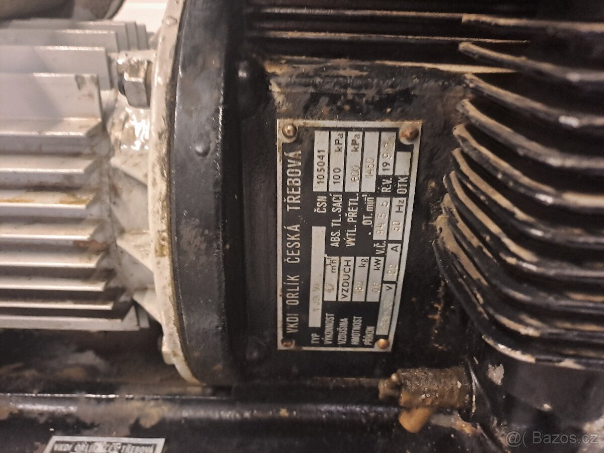 Orlík K5 – pístový kompresor + elektromotor - 4