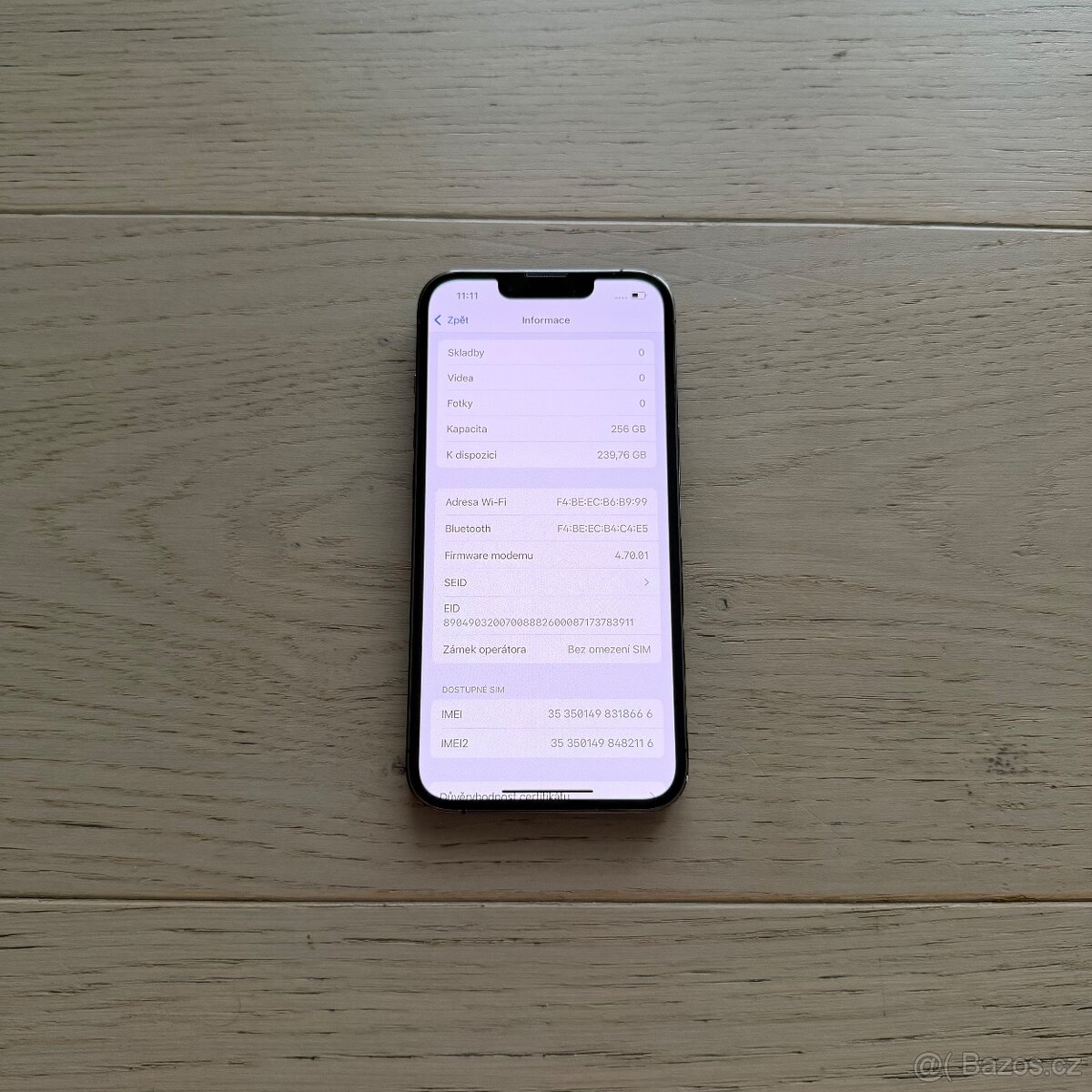 APPLE IPHONE 13 PRO 256GB ČERNÝ-BATERIE 100%-ZÁRUKA - 4
