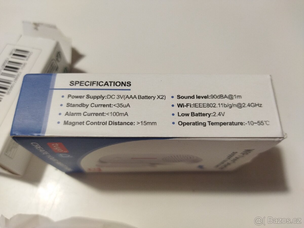 TUYA 4x senzory okna, dveře, pohyb, alarm - Nové - 4