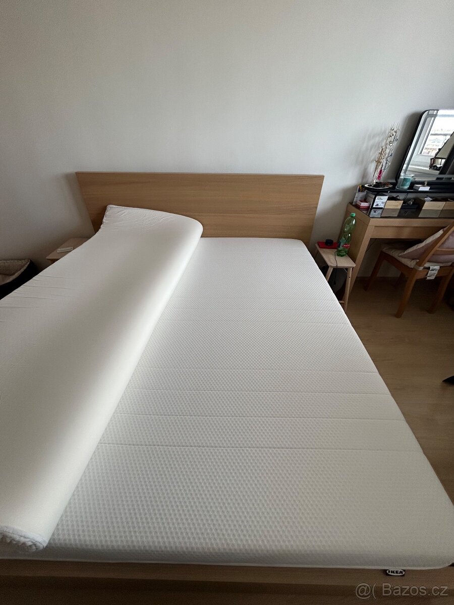 Nová postel MALM s matrací, úložným prostorem a rošty - 4