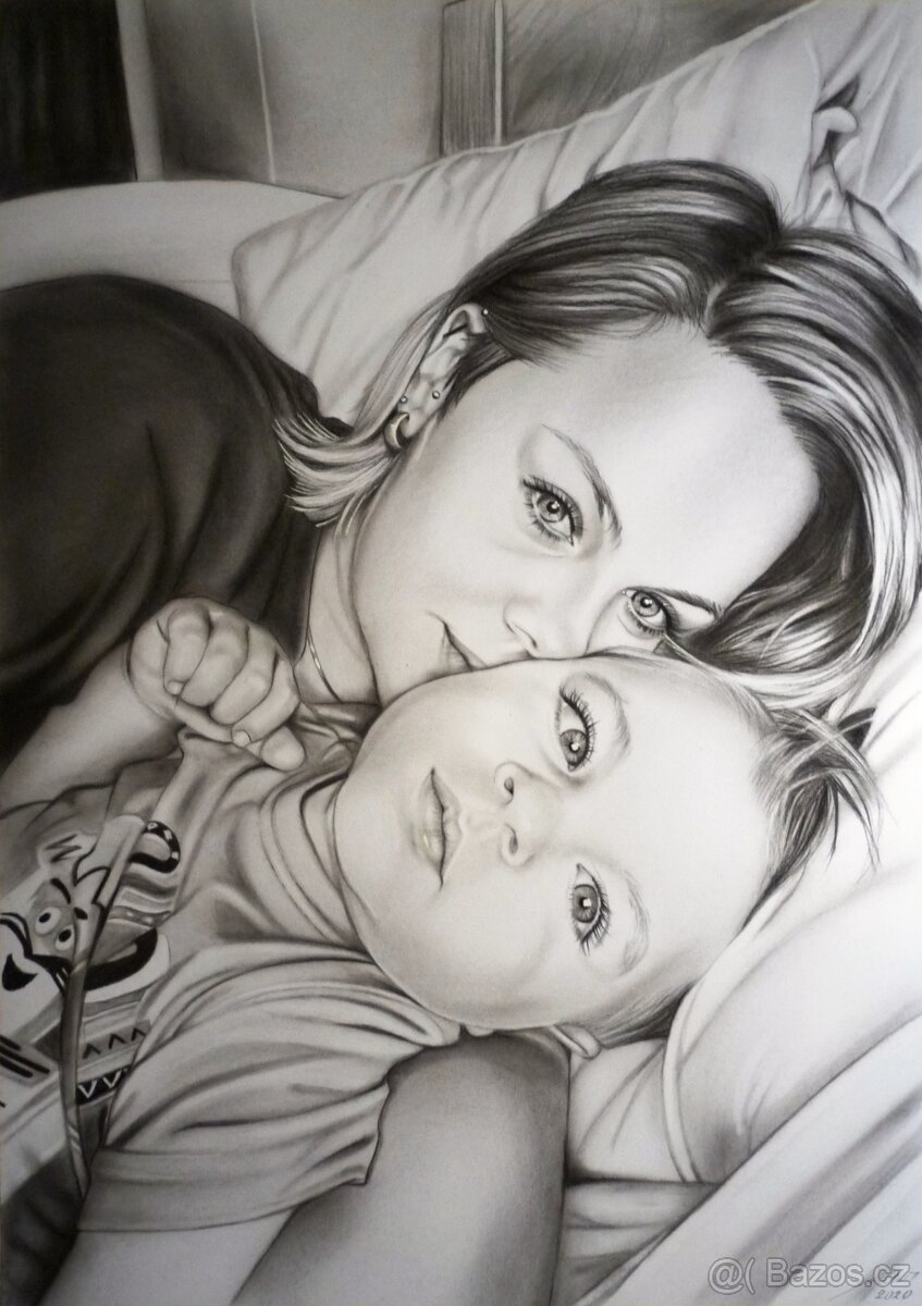 KRESBA PORTRÉTŮ PODLE FOTOGRAFIE - 4