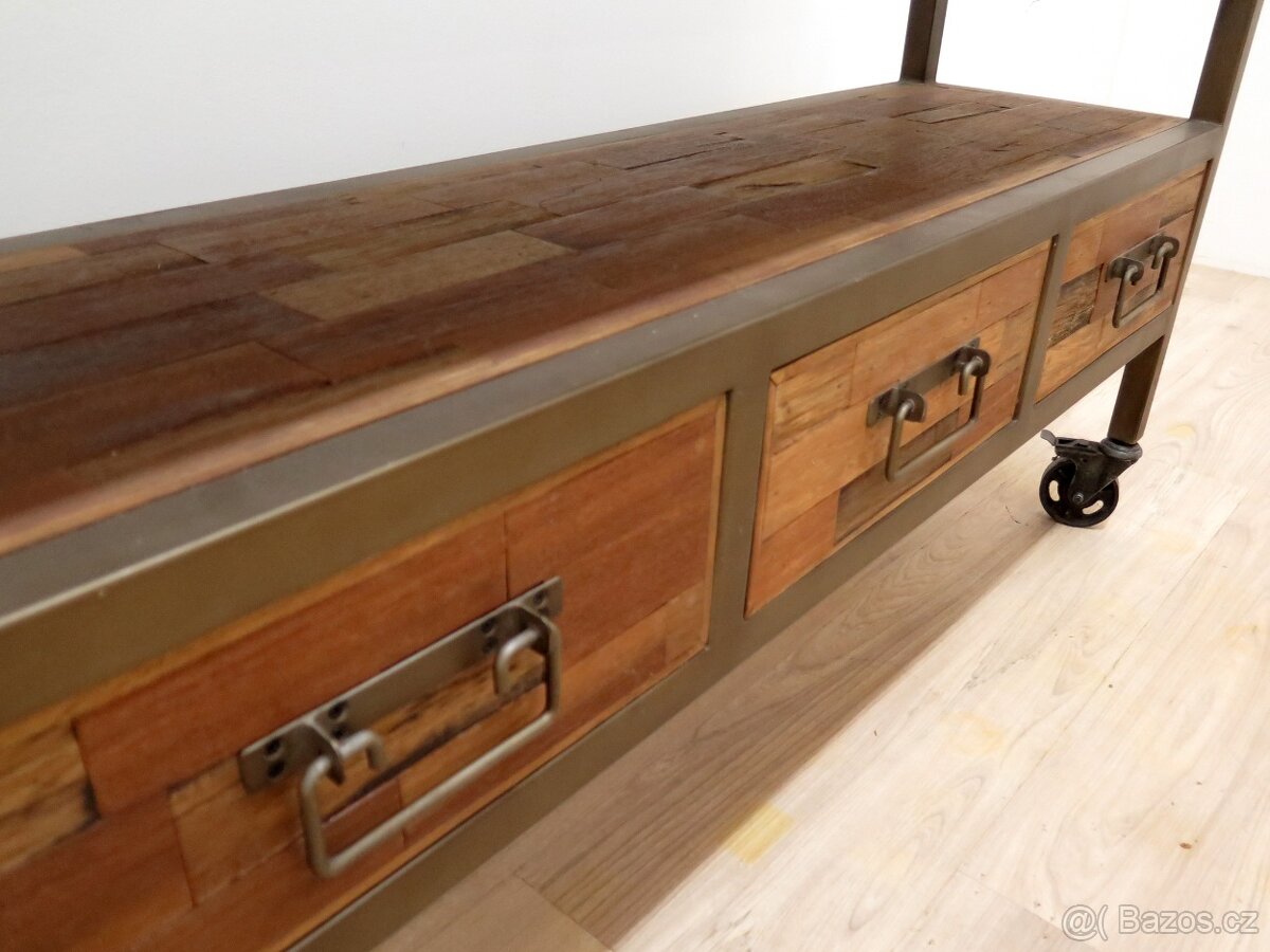 TV stolek v industriální stylu - 4