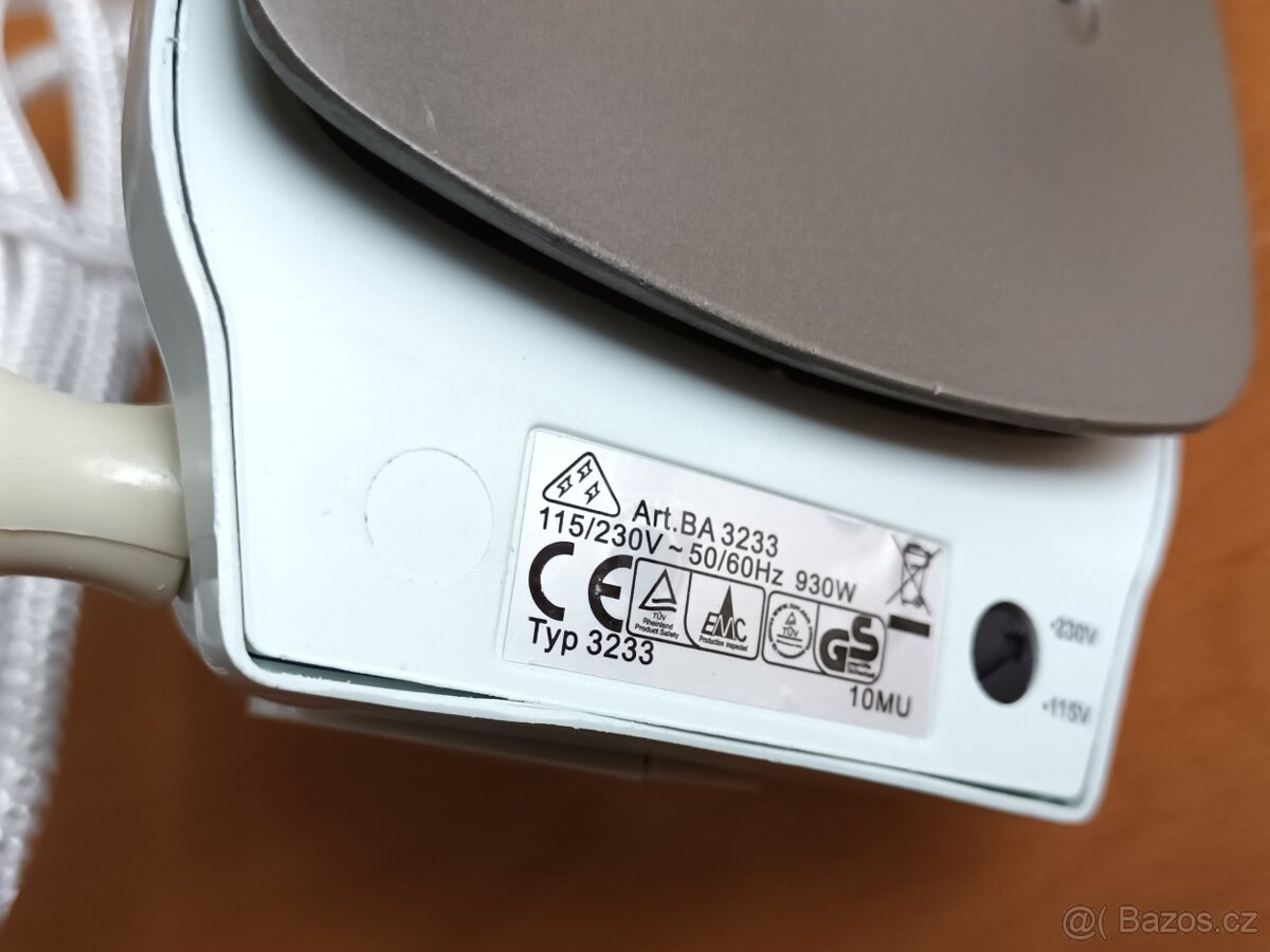 Nepoužitá německá cestovní žehlička Severin BA 3233 Shorty - 4