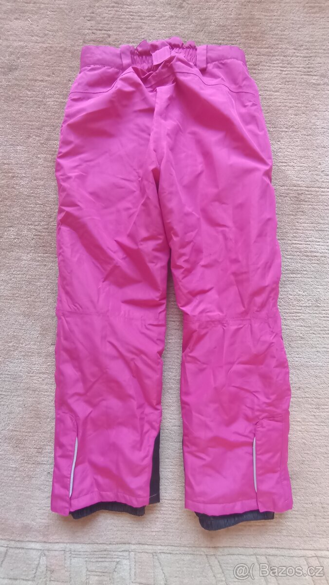 Dívčí 146/152 lyžařské kalhoty + tepláky + zateplená vesta - 4