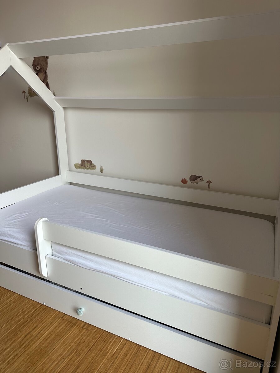 Bílá domečková postel - 4