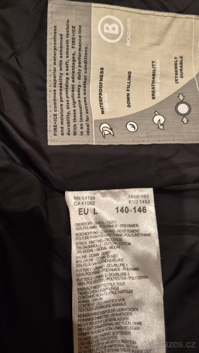 Prodám dětskou lyžařskou bundu BOGNER - 4