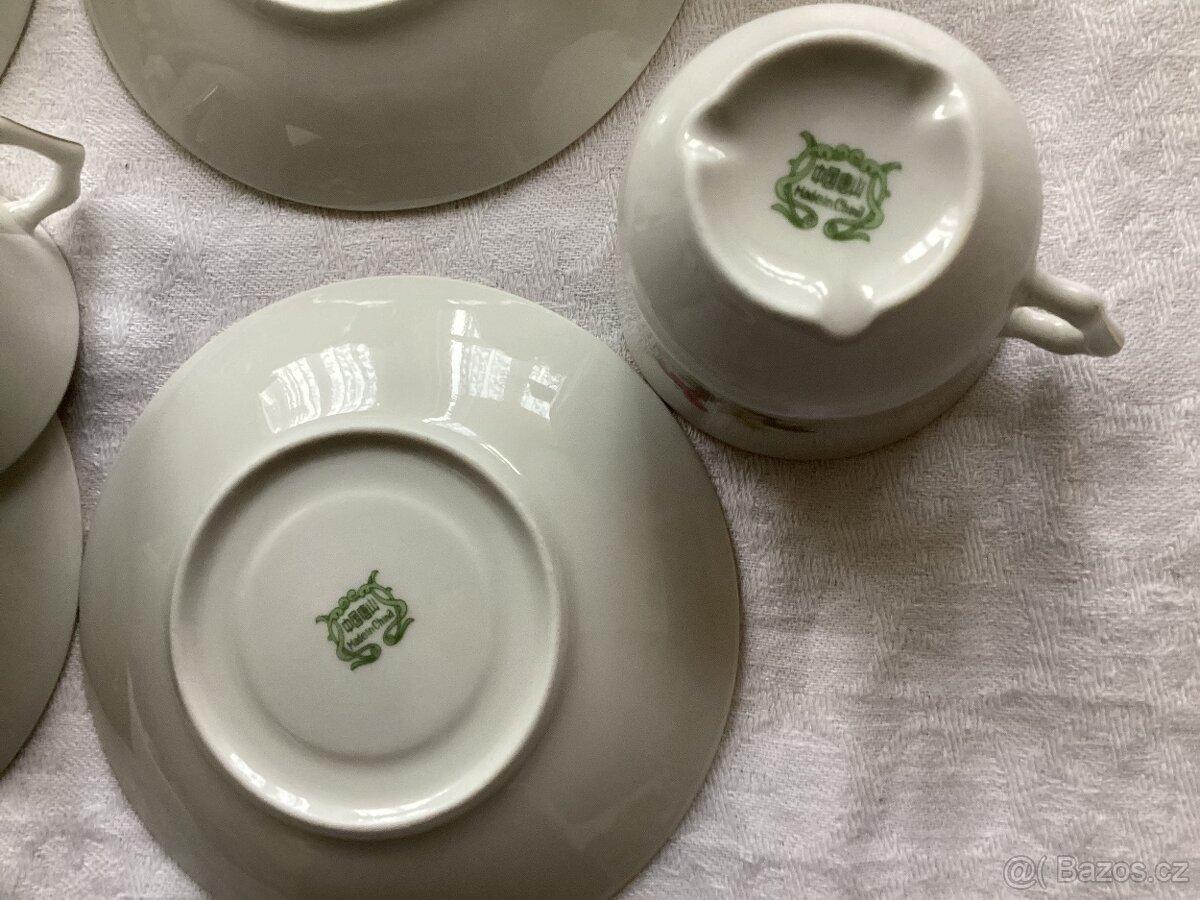 servírovací porcelánová kávová souprava - 4