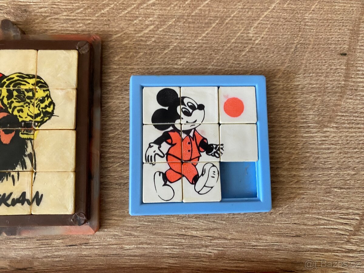 staré hračky skládačky staré hry dětské hlavolamy retro - 4