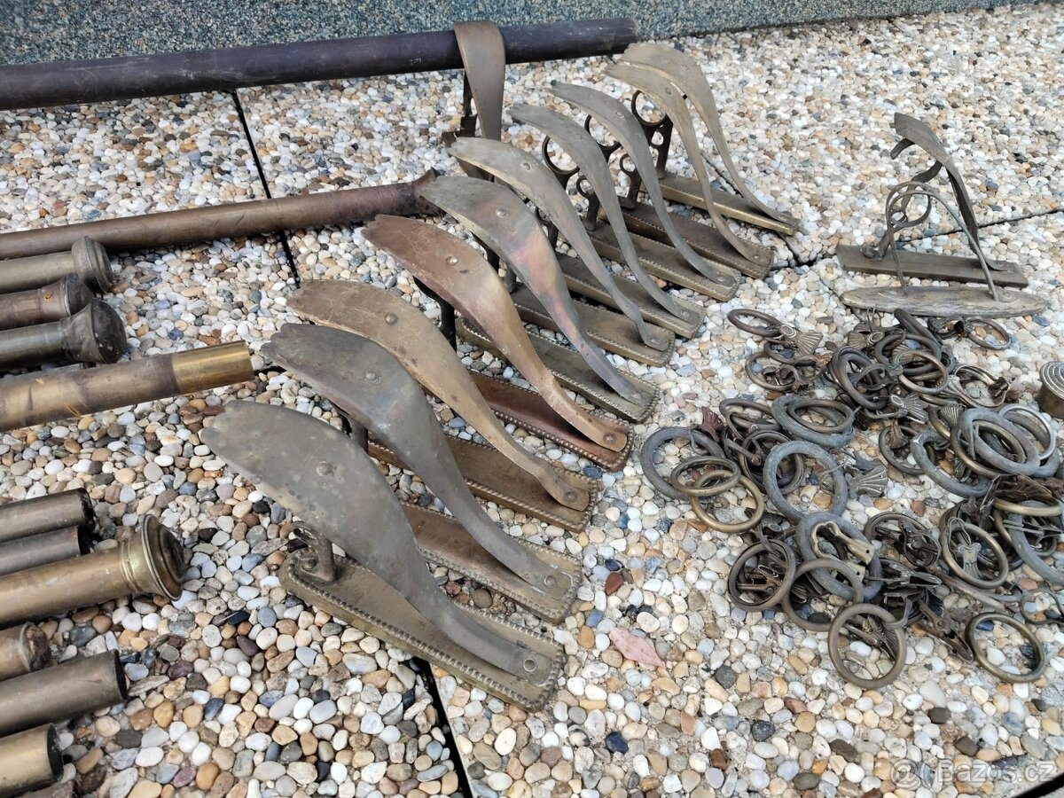 Stare mosazne konzole na zaclony - 4