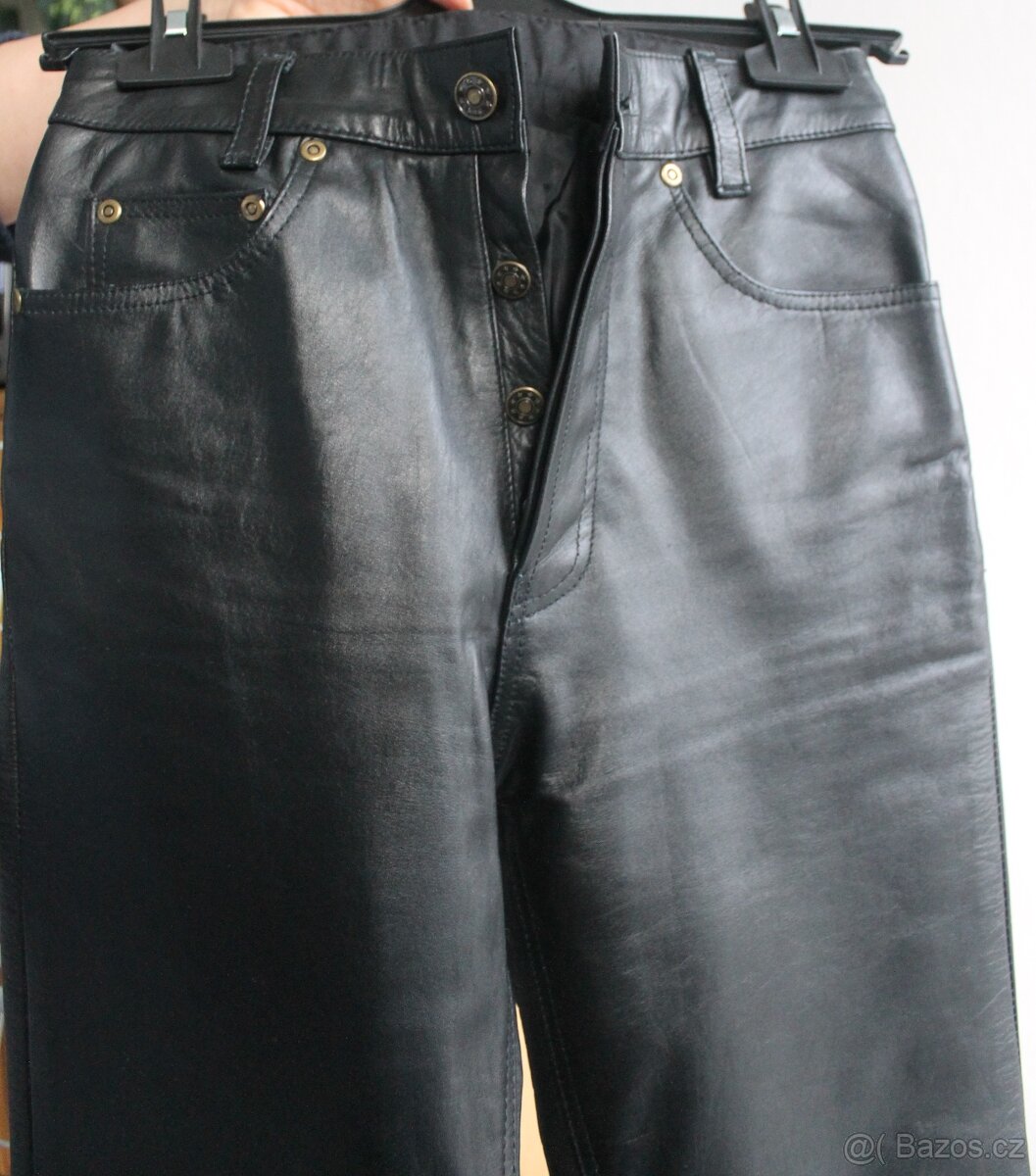 Kožené kalhoty dívčí - 4