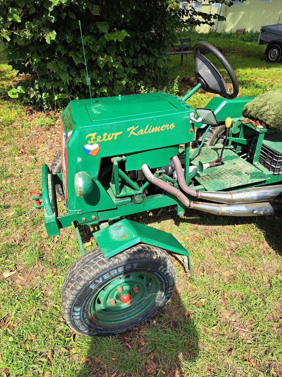 Domácí traktůrek s motorem z Jawy 350 s valníkem - 4