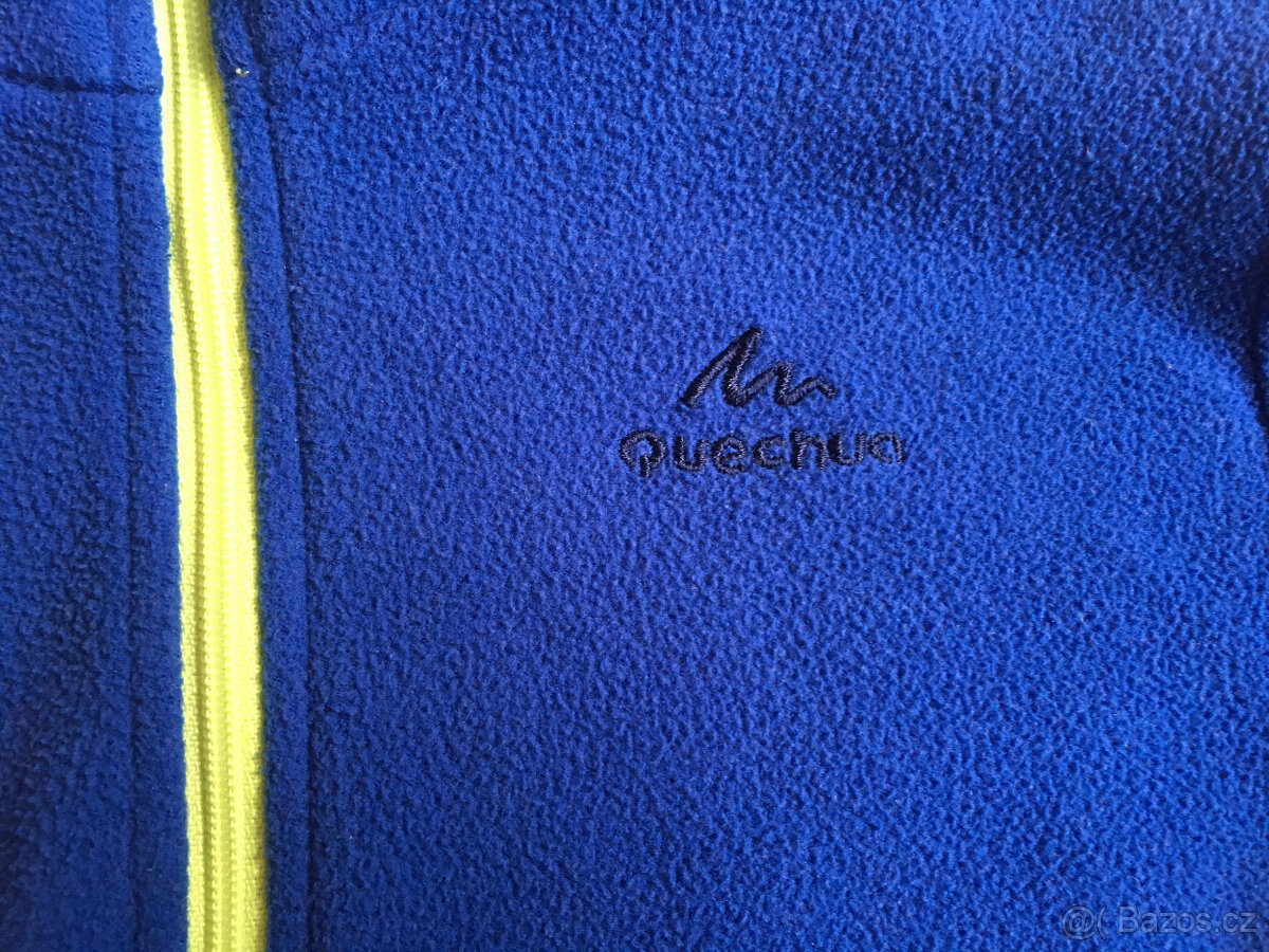 Modrá fleecová mikina Quechua - 4