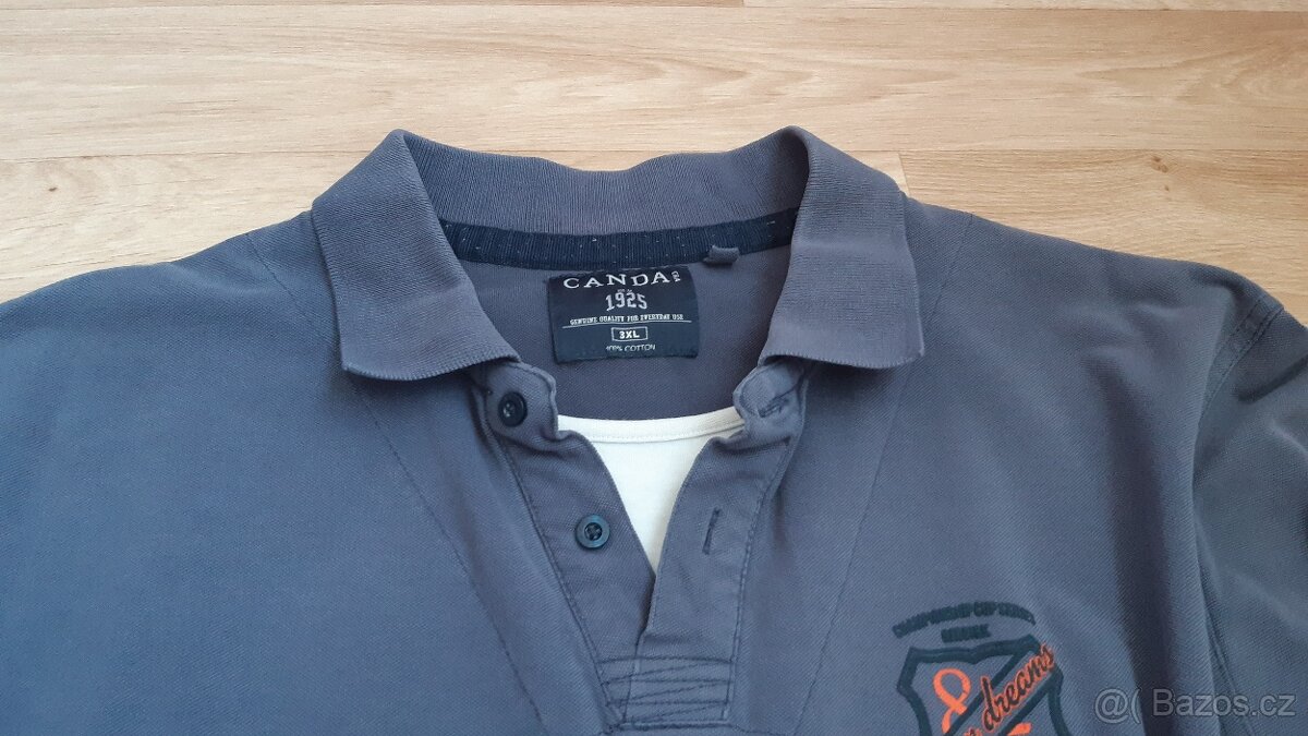 Modré polo tričko C&A vel. 3XL - 4