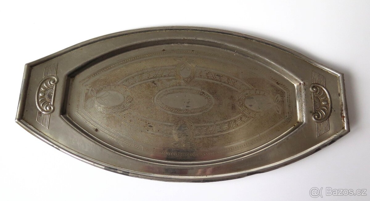 Cínový talíř a plechový tác - 4