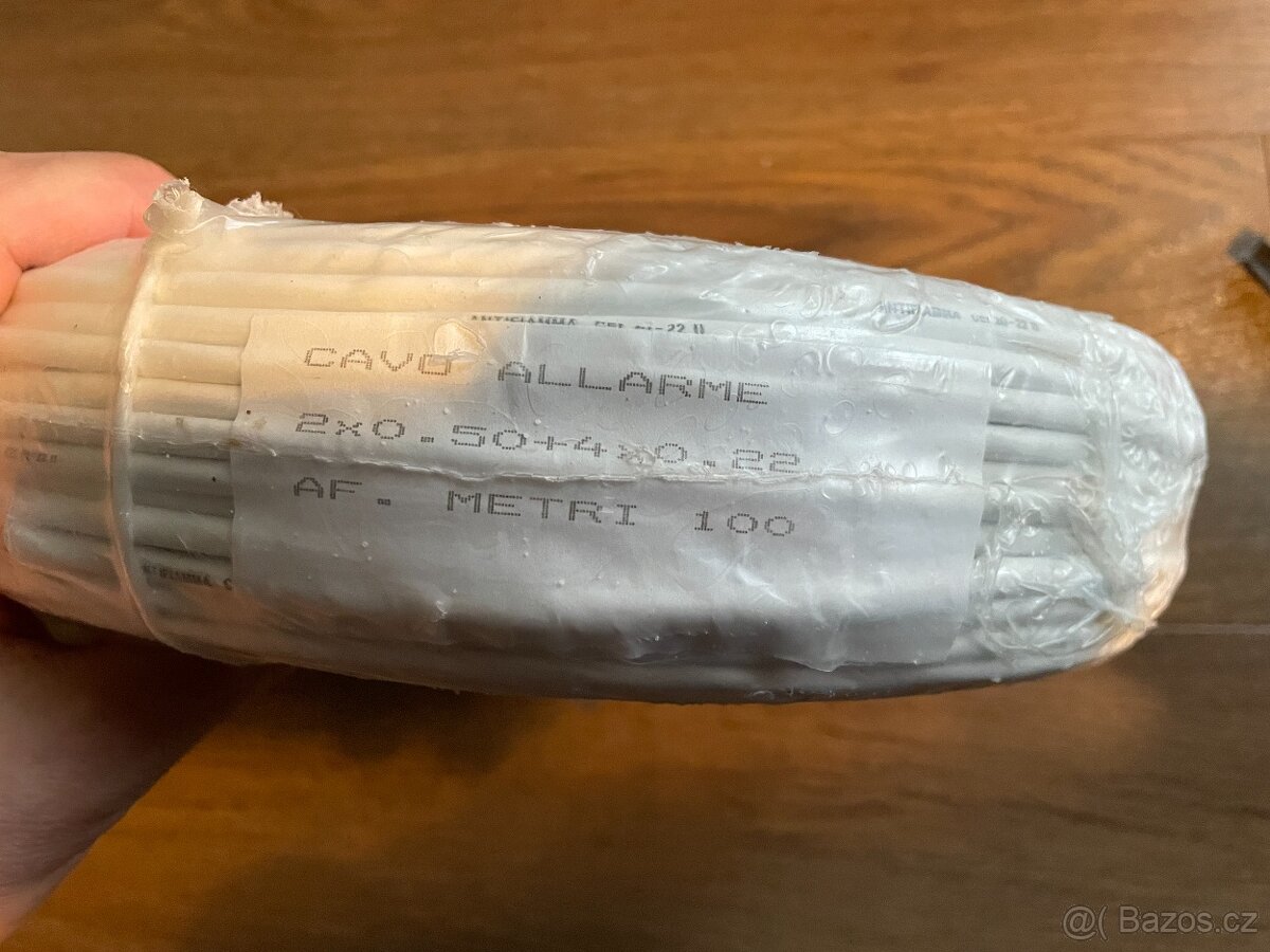 Kabel alarmový 2x0,5 + 4x0,22 - 4