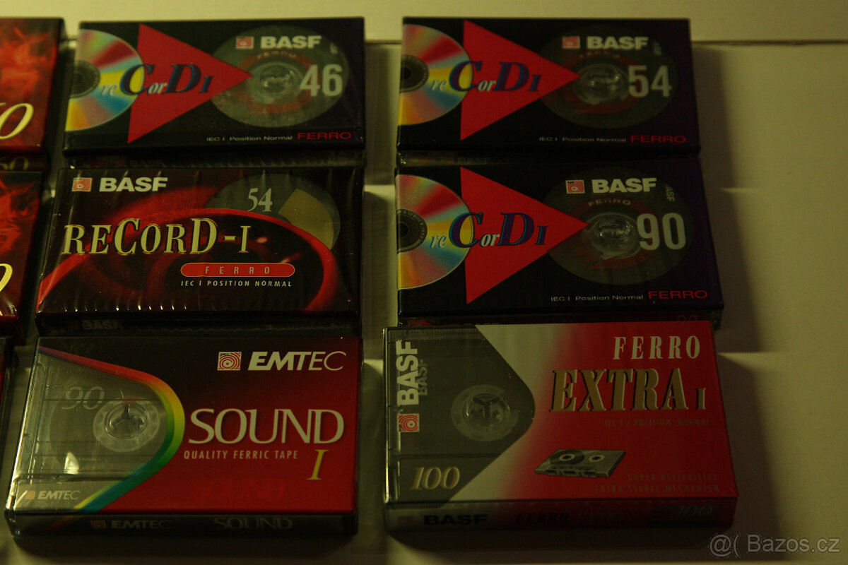 Audiokazety značek TDK, Basf, Philips, Sony, Raks - 4