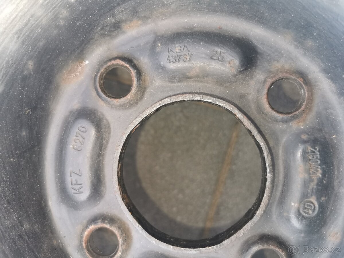 Plechový disk 6J×15 ET44 - 4