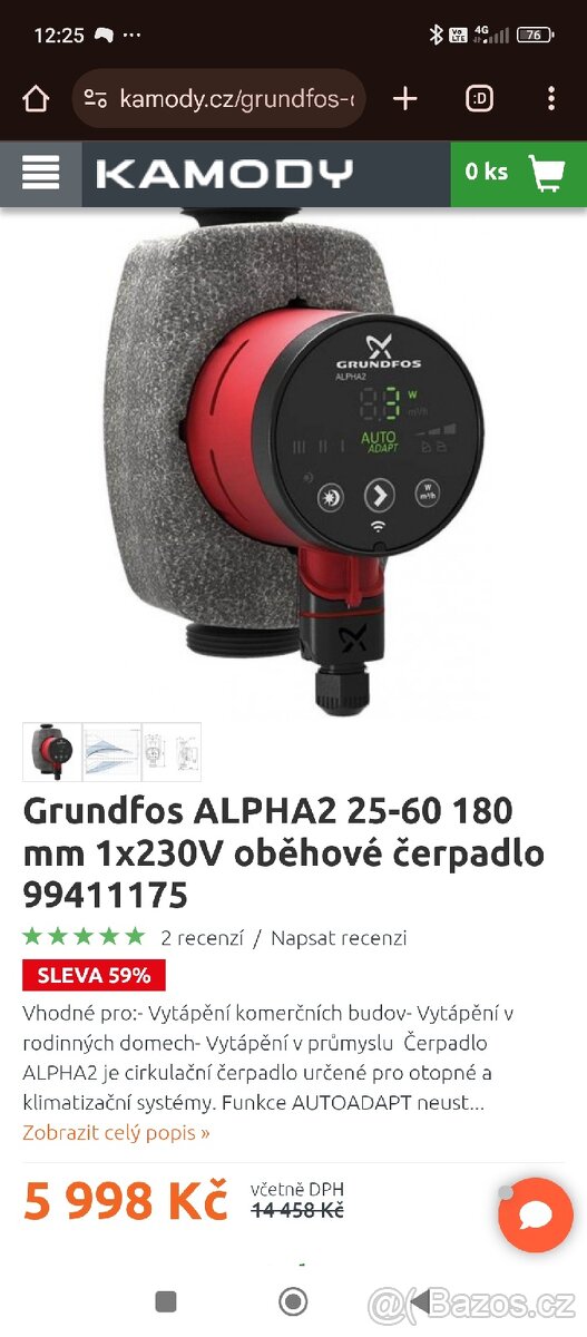 Grundfos Alpha2 oběhové čerpadlo - 4