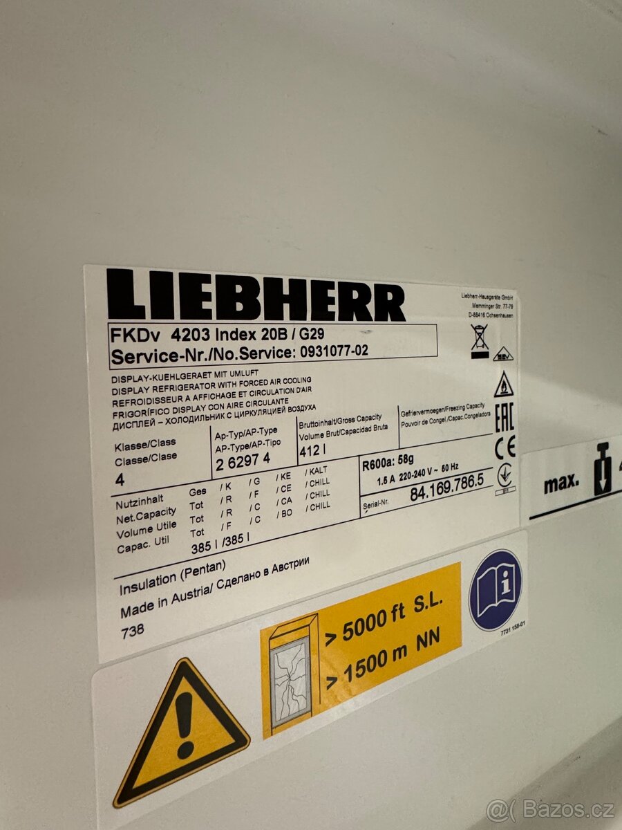 Prosklená chladnička Liebherr FKDv 4203 - 4