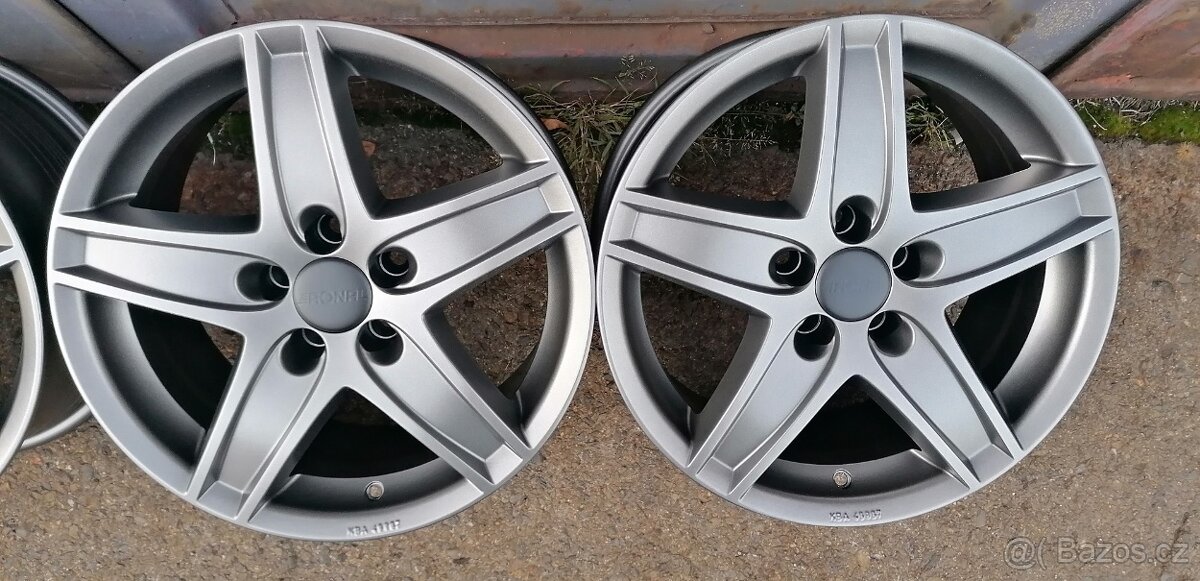 Alu kola 5x100 16" - Rapid,Fabia 3 - TOP STAV - 4