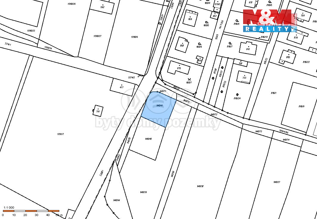 Prodej zahrady, 625 m², Mšeno, ul. Na Tržišti - 4