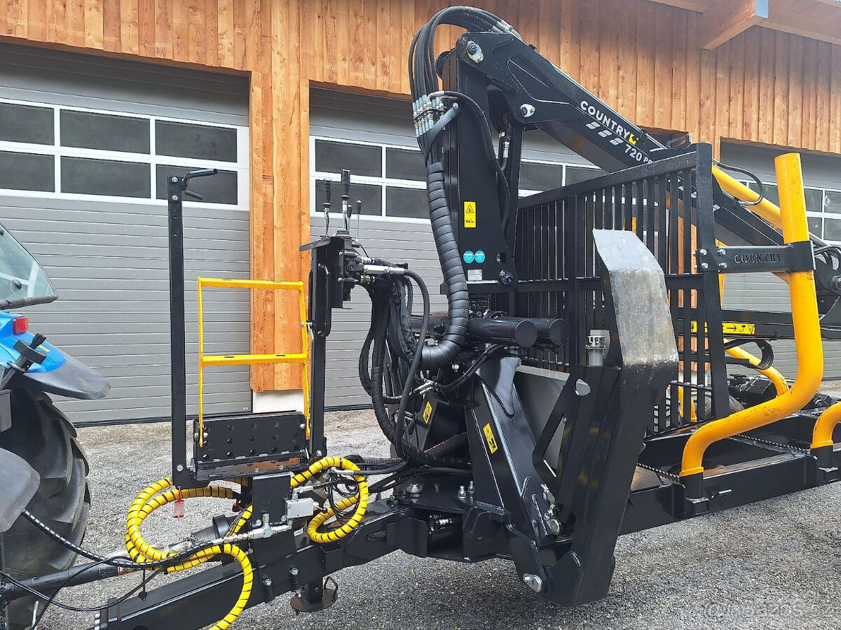 Lesnický přívěs COUNTRY C720/T110D 4WD s hydraulickou rukou - 4