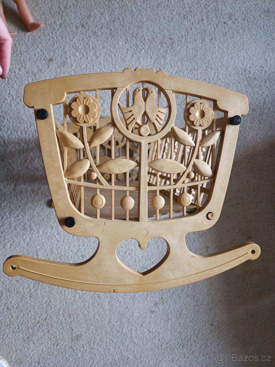 Dřevěná kolébka pro panenky - 4