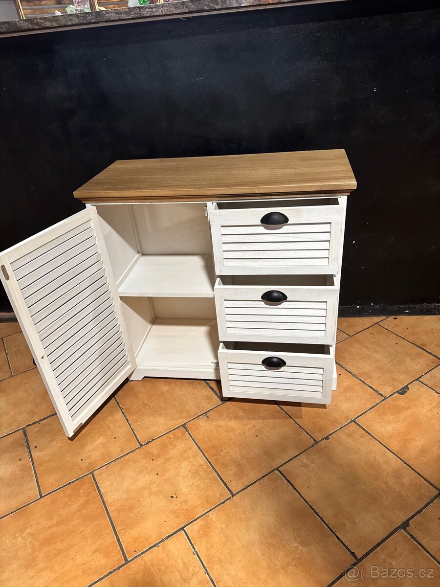 NOVÁ Krásná bílá komoda Provence - 4