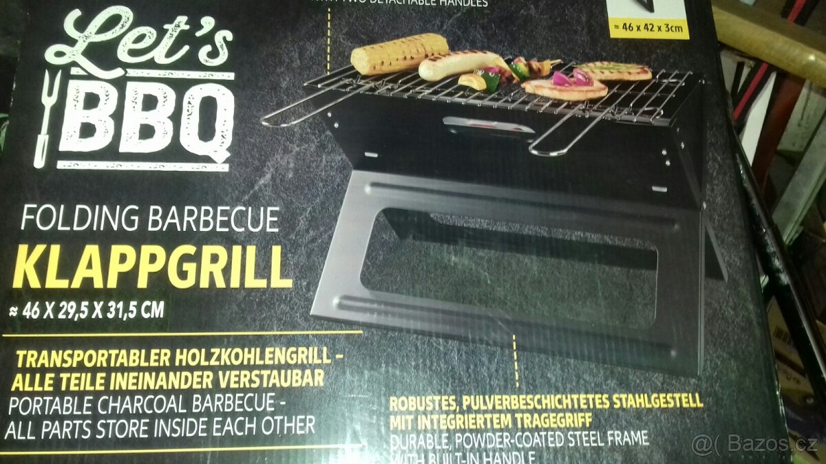 Gril s kolečky a skládací gril - 4