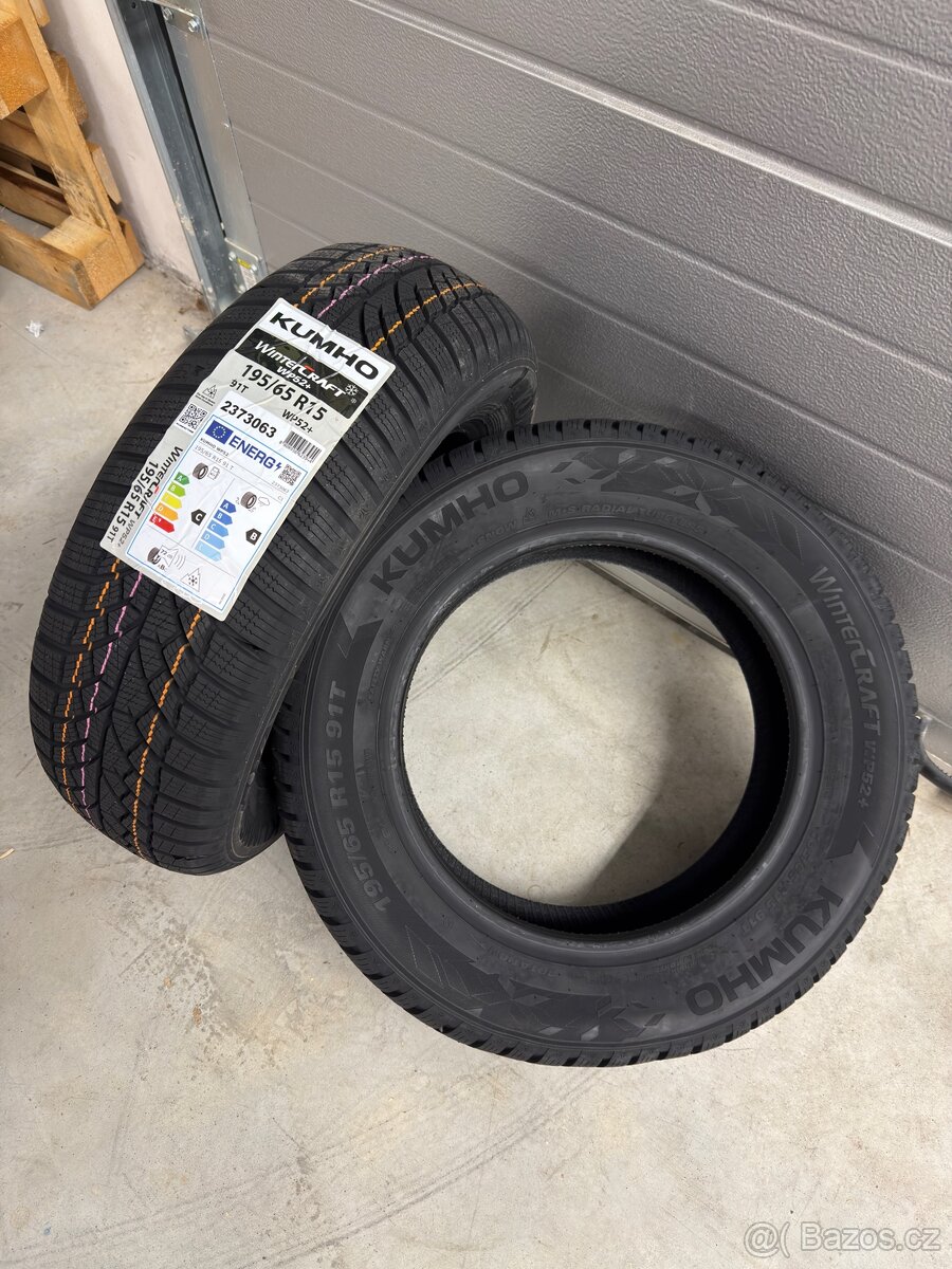 KUMHO Z195/65 R15 WINTERCRAFT WP52+ 91T - 2Ks - 4