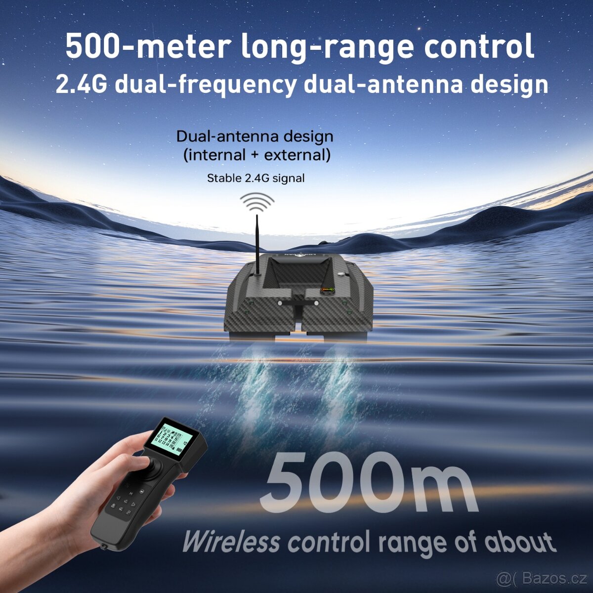 Katamarán , zavážecí loďka s GPS novinka - 4