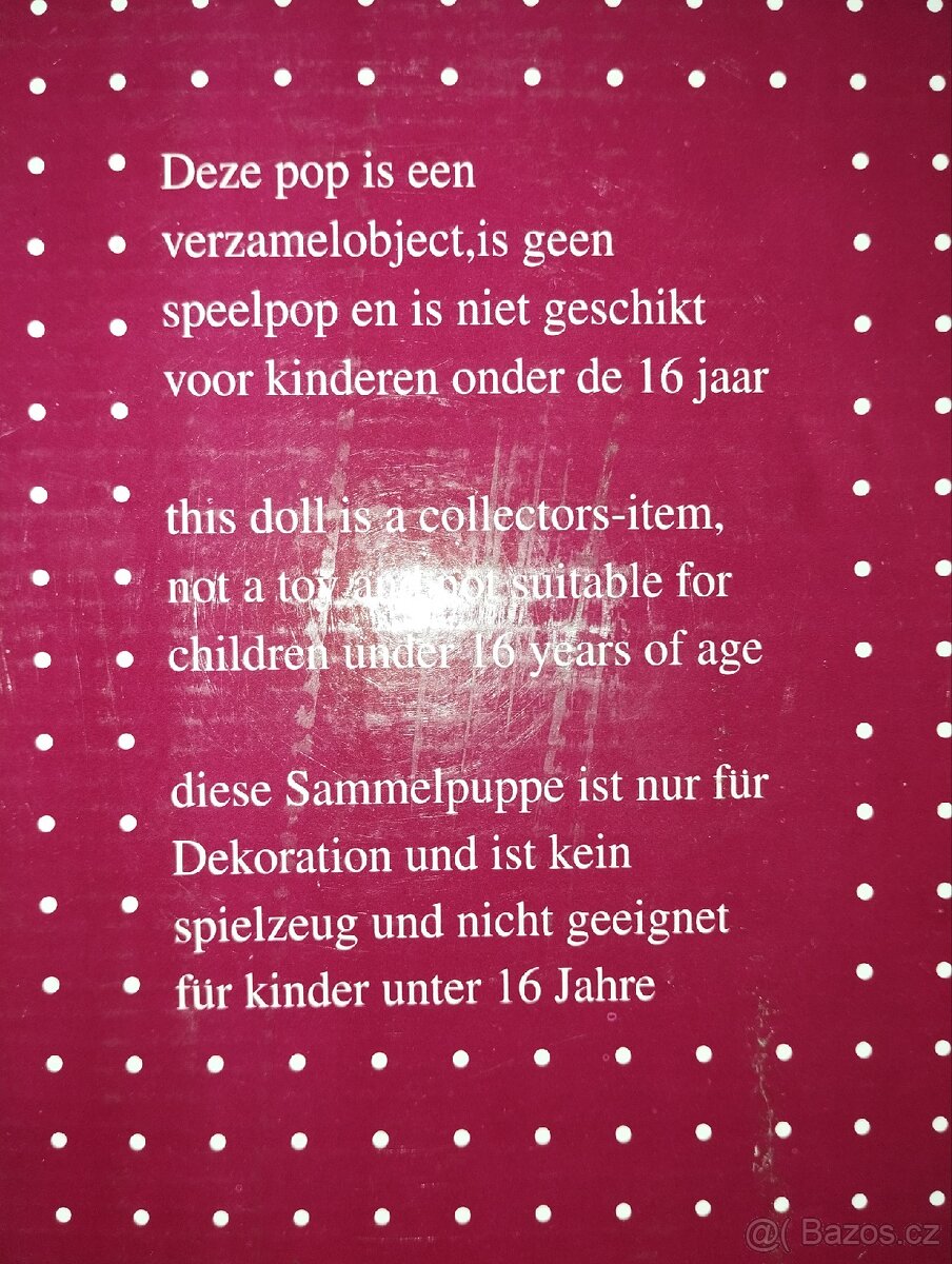 Krásná sběratelská panenka s porcelánovou hlavickou - 4