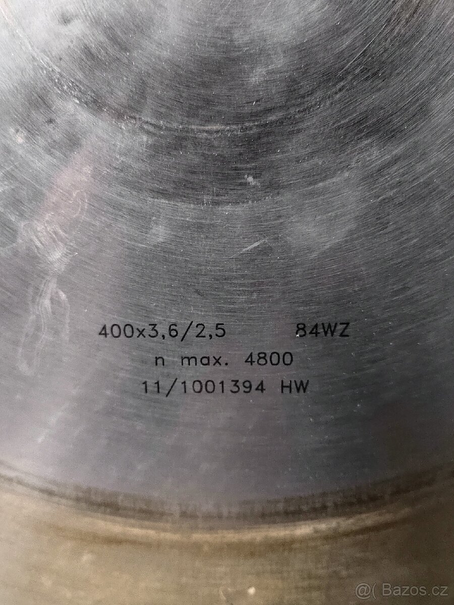 Pilový kotouč PILANA břitové destičky SK 400x3,6/2,5 - 4