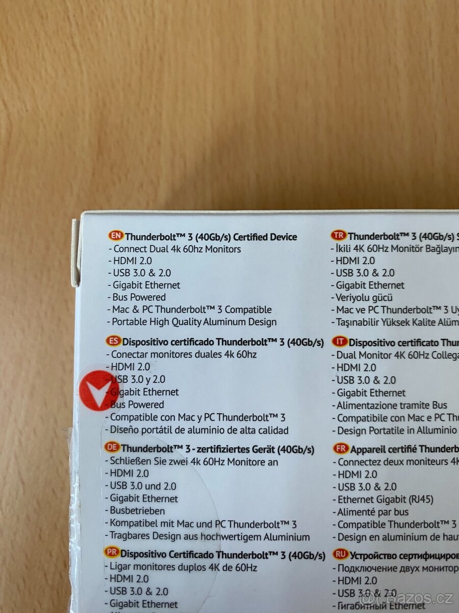 Nová mini dokovací stanice CalDigit Thunderbolt 3 - orig. b. - 4