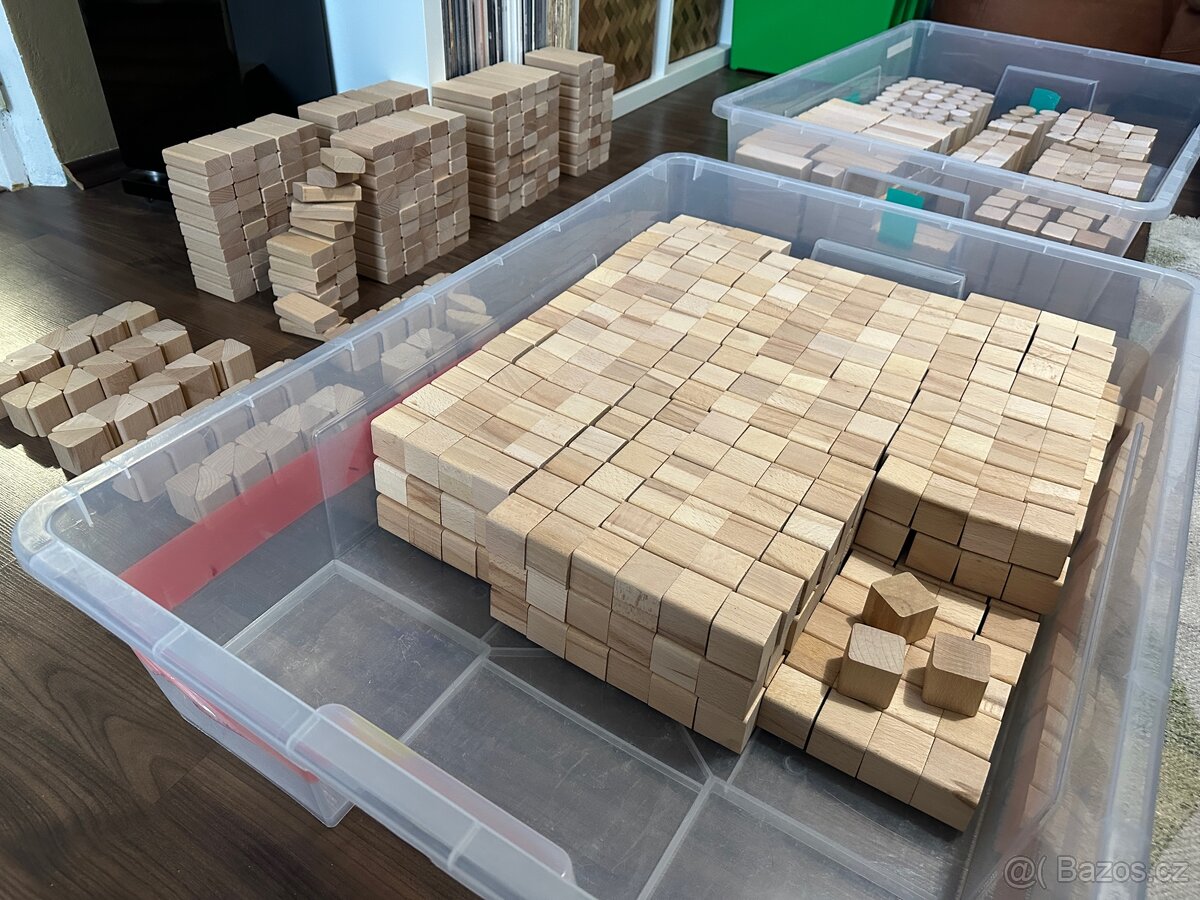 dřevěné kostky 1.095 ks - 4