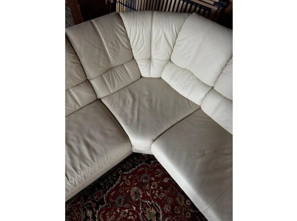 Rohová kožená sedací souprava, 3302 - 4