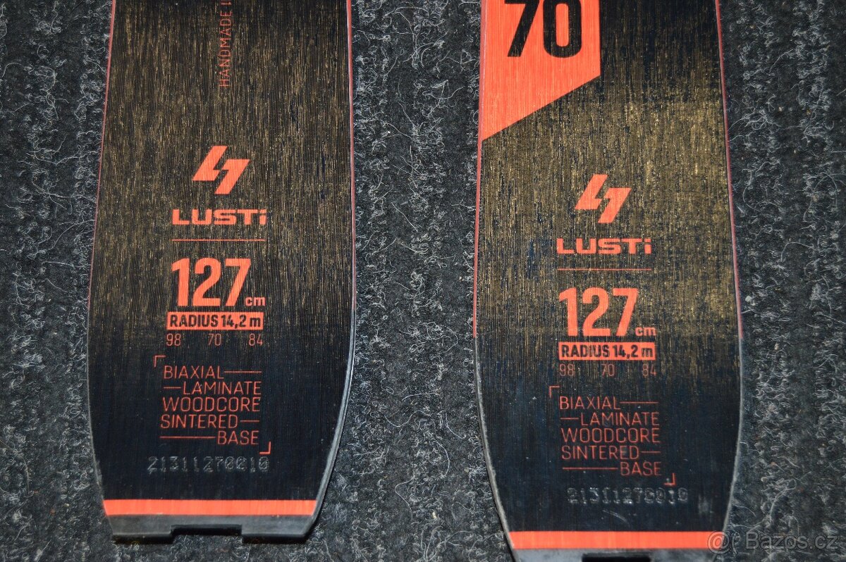 Dětské lyže Lusti 127/70 se skiap vázáním - 4