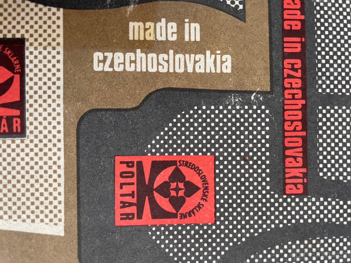Poltár Czechoslovakia set retro znač. skleniček - 4