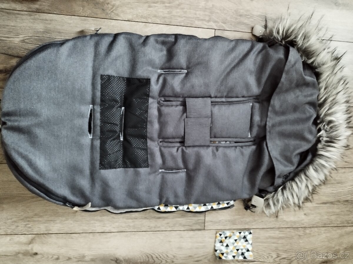 Luxusní zimní fusak včetně rukávníku na kočárek - 4