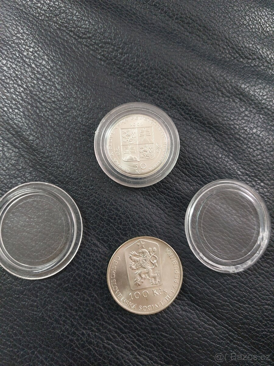 Dvě stříbrné pamětní mince Jan Kupecký a Mariánské lázně - 4