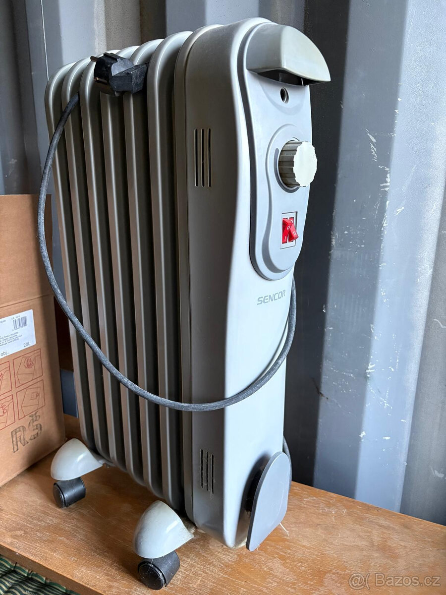 Prodám olejový radiátor 800-2000W. - 4