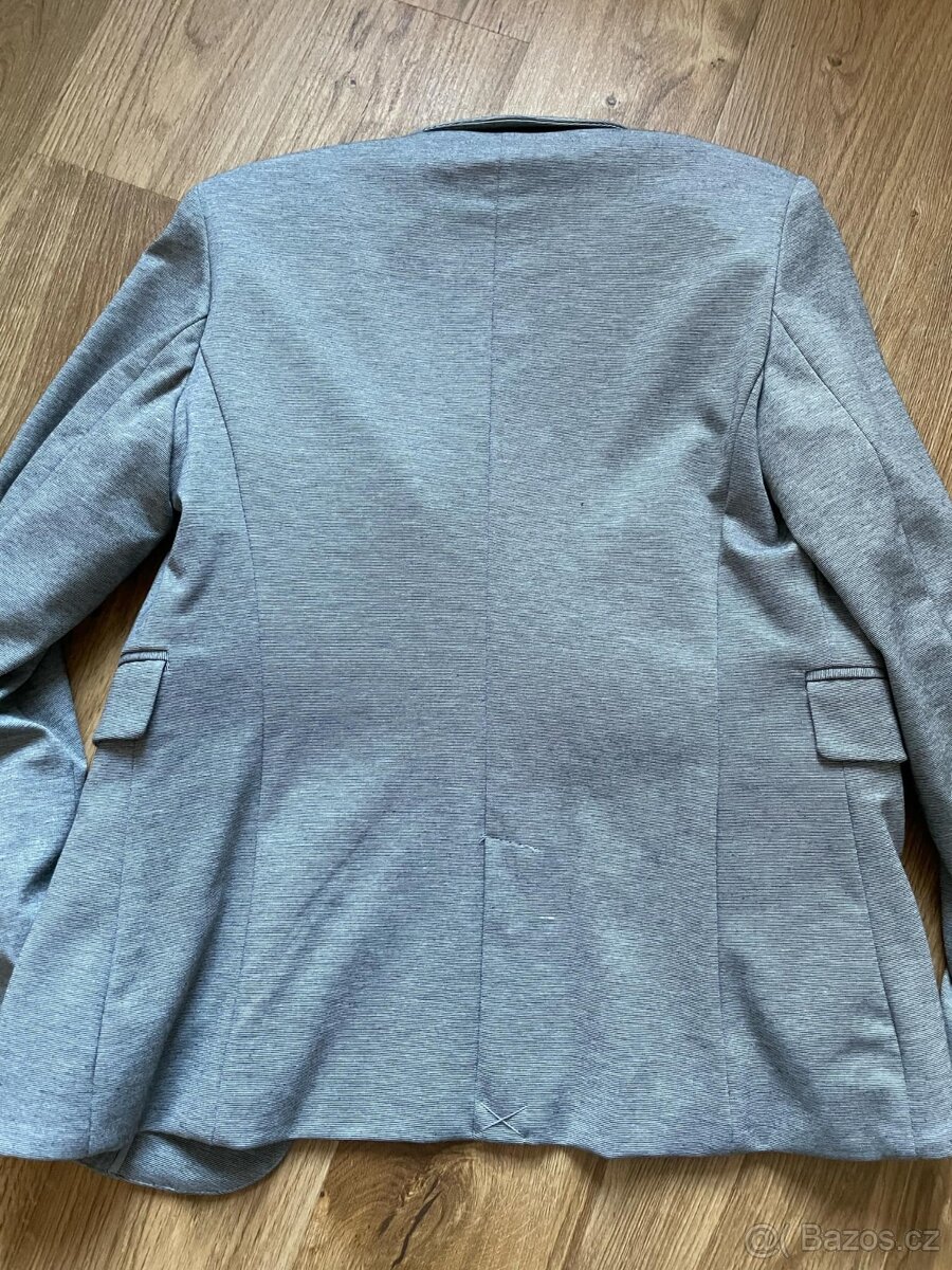 Dámské šedé sako Stradivarius, vel. M - 4