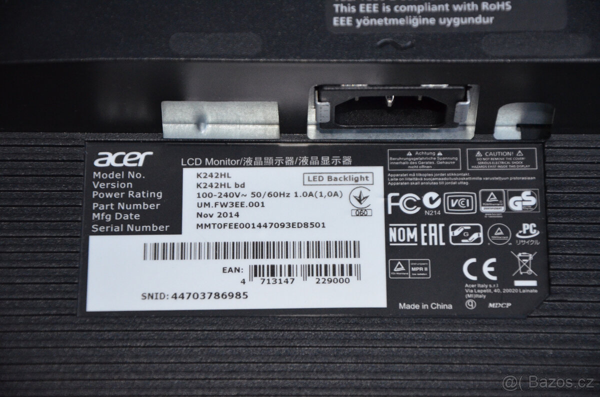 Acer LCD K242HL 24 - 4