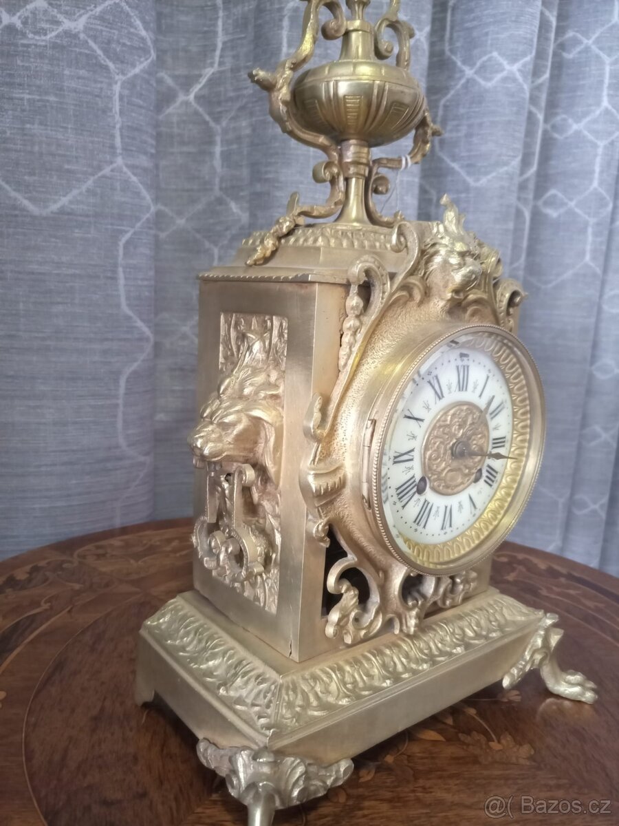 Bronzové francouzské hodiny - 4