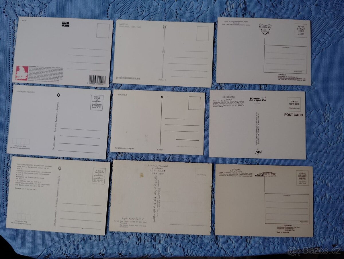 Pohlednice -zahraničí - čisté. - 4