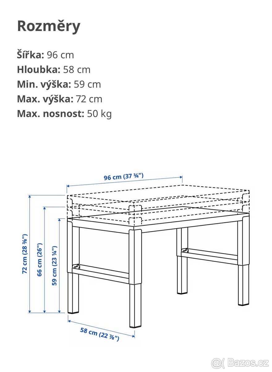Rostoucí stůl + židle - 4